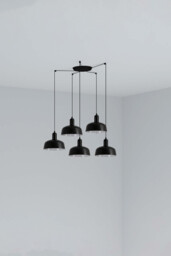 Tatawin Small Cluster Pendant Ceiling Light Black, Gloss Black 5x E27