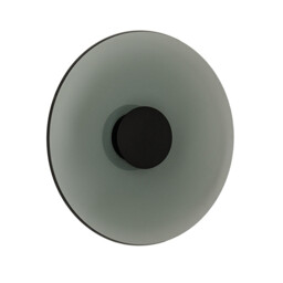 Aerisca 50cm Integrated Led Wall Lamp Black Matt-Smoked Glass LED 2700-3000K Dimmable - thumbnail 1