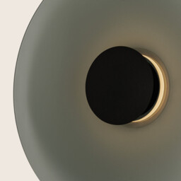 Aerisca 50cm Integrated Led Wall Lamp Black Matt-Smoked Glass LED 2700-3000K Dimmable - thumbnail 3