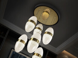Garden Cluster Pendant Ceiling 9 Light Black, Bronze LED 3000K - thumbnail 3