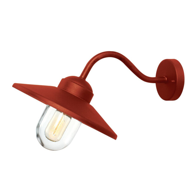 Klampenborg 1 Light Outdoor Wall Lantern Oxide Red IP44 - image 1