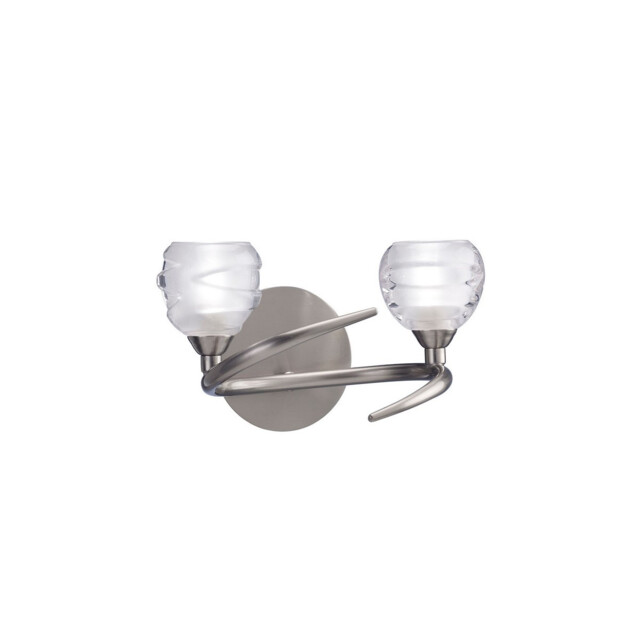 Loop Wall Lamp 2 Light G9 ECO, Satin Nickel - image 1