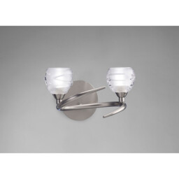Loop Wall Lamp 2 Light G9 ECO, Satin Nickel - thumbnail 2