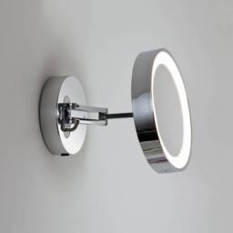 Catena Bathroom LED Magnifying Mirror Polished Chrome IP44