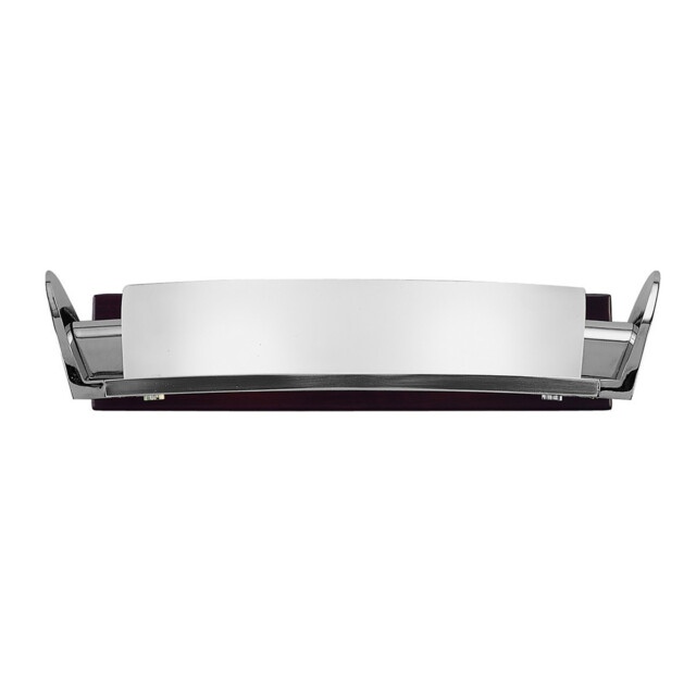 Zira Wall Lamp 2 Light G9, Polished Chrome/Frosted White Glass/Wenge - image 1