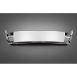 Zira Wall Lamp 2 Light G9, Polished Chrome/Frosted White Glass/Wenge - thumbnail 2