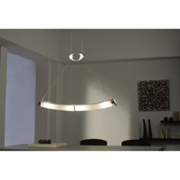 Zira Wall Lamp 2 Light G9, Polished Chrome/Frosted White Glass/Wenge - thumbnail 3