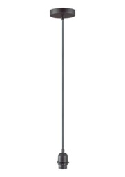 Worcester 1 Light Uplighter Ceiling Pendant E27 With 30cm Tiffany Shade, Blue, Crystal, Black - thumbnail 3