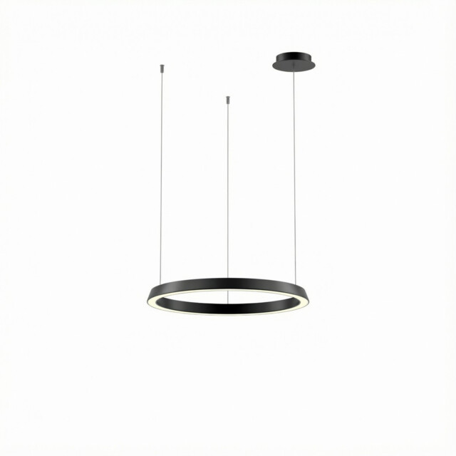 Circular Downward Recessed 62cm Home Black LED 33W 4000K Dali Dimmming - image 1