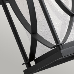 Kichler Ashbern Outdoor 1 Light Wall Lantern Textured Black IP44 - thumbnail 3