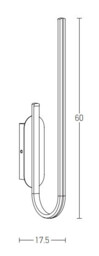 Evosmos Integrated Led Wall Lamp Gold Matt LED 3000K Dimmable - thumbnail 5