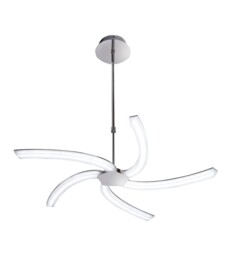 On Telescopic 30W LED 3000K, 3000lm, Polished Chrome, Frosted Acrylic