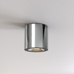 Kos Round Surface Mounted Downlight Polished Chrome IP65, GU10