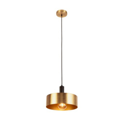 Knox Pendant Black, Gold Metal - thumbnail 1
