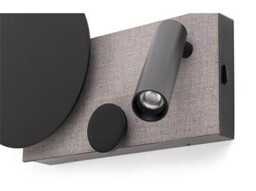 Klee Integrated LED Reading Light Wall Light Grey, 2700K - thumbnail 3