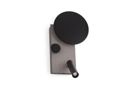 Klee Integrated LED Reading Light Wall Light Grey, 2700K - thumbnail 2
