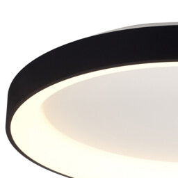 Niseko II Ring Ceiling 78cm 58W LED, 2700K-5000K Tuneable, 4700lm, Remote Control, Black, 3yrs Warranty - thumbnail 3