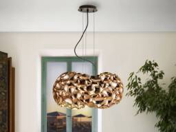 Narisa 5 Light Ceiling Pendant Gold, Brown, G9 - thumbnail 1