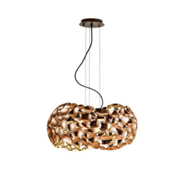 Narisa 5 Light Ceiling Pendant Gold, Brown, G9 - thumbnail 2