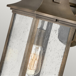 Hinkley Grant Outdoor Wall Lantern Burnished Bronze, IP44 - thumbnail 3