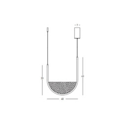 Evoria 40cm Pendant Ceiling Light Black Matt-Light Grey Glass LED 3000-4000K Dimmable - thumbnail 5