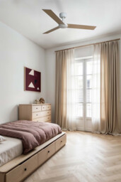 Rudder 106cm Ceiling Fan Matt White, Ash Blade, 3 Blade Reversible - thumbnail 3
