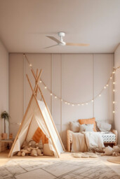 Rudder 106cm Ceiling Fan Matt White, Ash Blade, 3 Blade Reversible - thumbnail 2