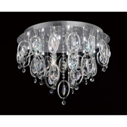 Solana Ceiling 18 Light G4 Polished Chrome/Crystal, NOT LED/CFL Compatible - thumbnail 2