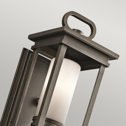 South Hope 1 Light Small Outdoor Wall Lantern Bronze IP44, E14 - thumbnail 2