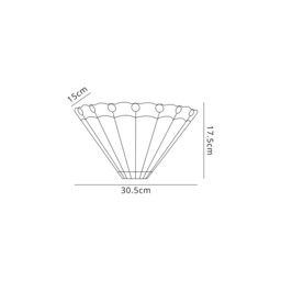 Worcester Tiffany Wall Lamp, 2 x E14, Blue, Crystal - thumbnail 2