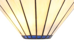 Worcester Tiffany Wall Lamp, 2 x E14, Blue, Crystal - thumbnail 3