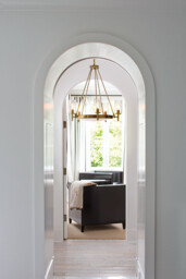 Collier 5 Light Multi Arm Chandelier Brass Finish, E27 - thumbnail 2