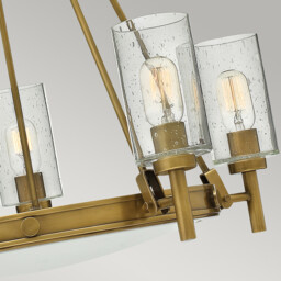 Collier 5 Light Multi Arm Chandelier Brass Finish, E27 - thumbnail 5
