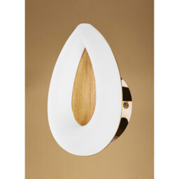Juno Wall Lamp 5W LED 3000K, 450lm, Satin Gold/Frosted Acrylic/Gold - thumbnail 2