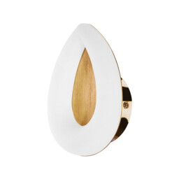 Juno Wall Lamp 5W LED 3000K, 450lm, Satin Gold/Frosted Acrylic/Gold
