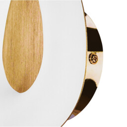Juno Wall Lamp 5W LED 3000K, 450lm, Satin Gold/Frosted Acrylic/Gold - thumbnail 3