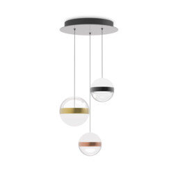 Galaxy LED 3 Light Cluster Pendant Ceiling Light White 3000K