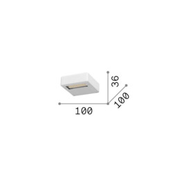 Tab Integrated LED Wall Lamp Brass 2450lm 3000K - thumbnail 2