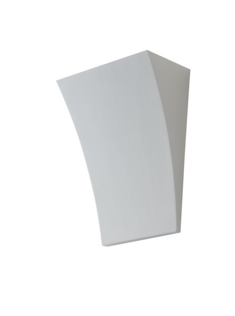 Alma Paintable Plaster Wall Uplight Lamp White, G9