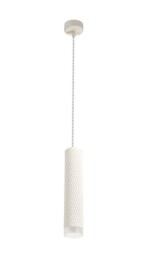 Madrid 1 Light 30cm Ceiling Pendant Light GU10, Sand White, Acrylic Ring - thumbnail 3