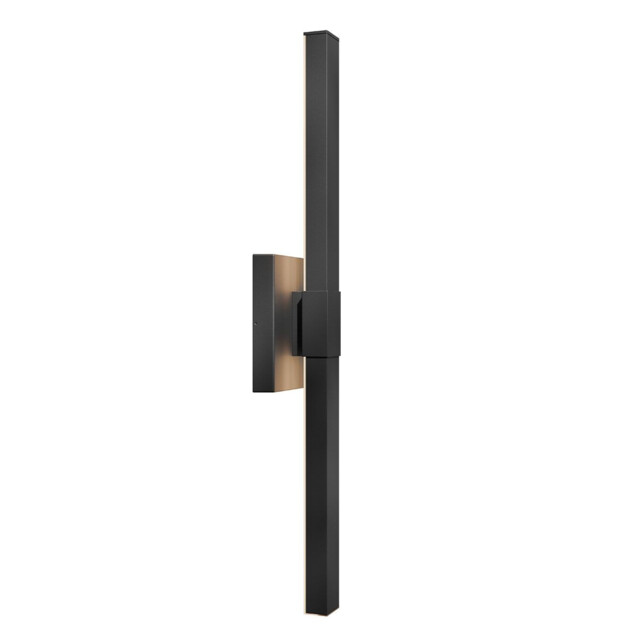 Kichler Nocar Large LED Outdoor Modern Wall Lamp Contemporary Textured Black 3000K IP44 - image 1