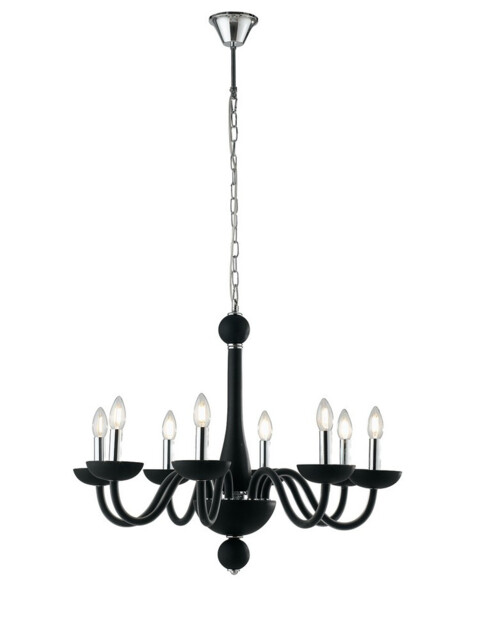 ALFIERE 8 Light Chandeliers Black 74x59cm - image 1