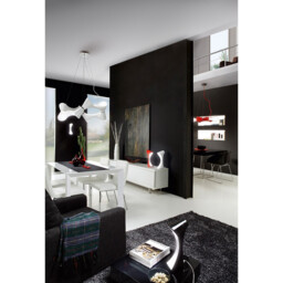 Ora Telescopic Convertible To Semi Flush 6 Light E27, Gloss Black/Polished Chrome - thumbnail 5