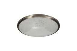 Greig Flush Ceiling, 36cm 1 x 18W LED, 3000K, 1044lm, IP44, Satin Nickel, Crystaline - thumbnail 3