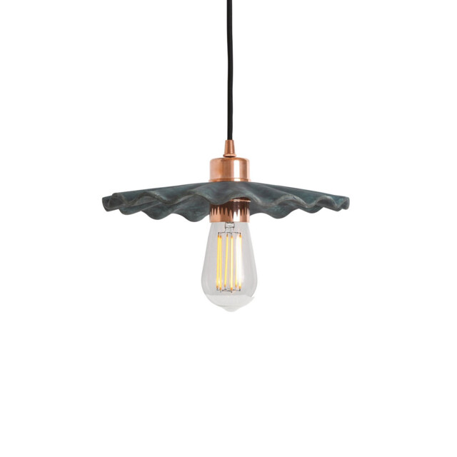 Kapok Pendant Blue Earth, Polished Copper - image 1