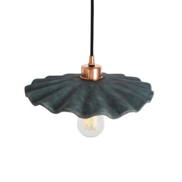 Kapok Pendant Blue Earth, Polished Copper - thumbnail 3
