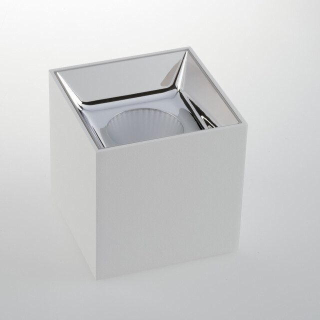MIG LED Surface Mounted Downlight White, Chrome 2000lm 3000K 11.5x11.5x11.6cm - image 1