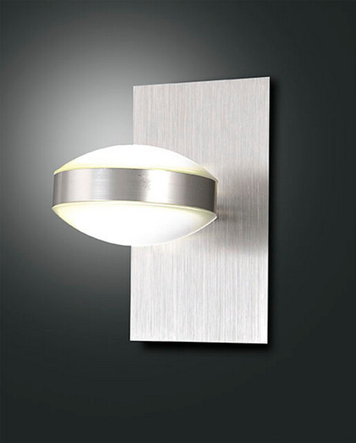 Mill LED Up & Down Wall Light Satin Nickel Glass