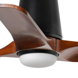 Heywood Tub 90cm LED Ceiling Fan Black, Walnut Blades - thumbnail 3