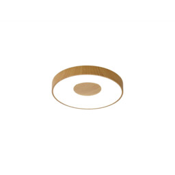 Coin Round Ceiling 56W LED With Remote Control 2700K-5000K, 2500lm, Wood Effect, 3yrs Warranty - thumbnail 1